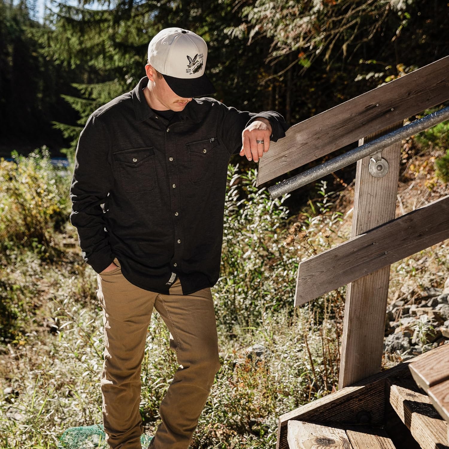 Field & Stream Men's Oceanliner Long Sleeve Knit Shirt - Image 4