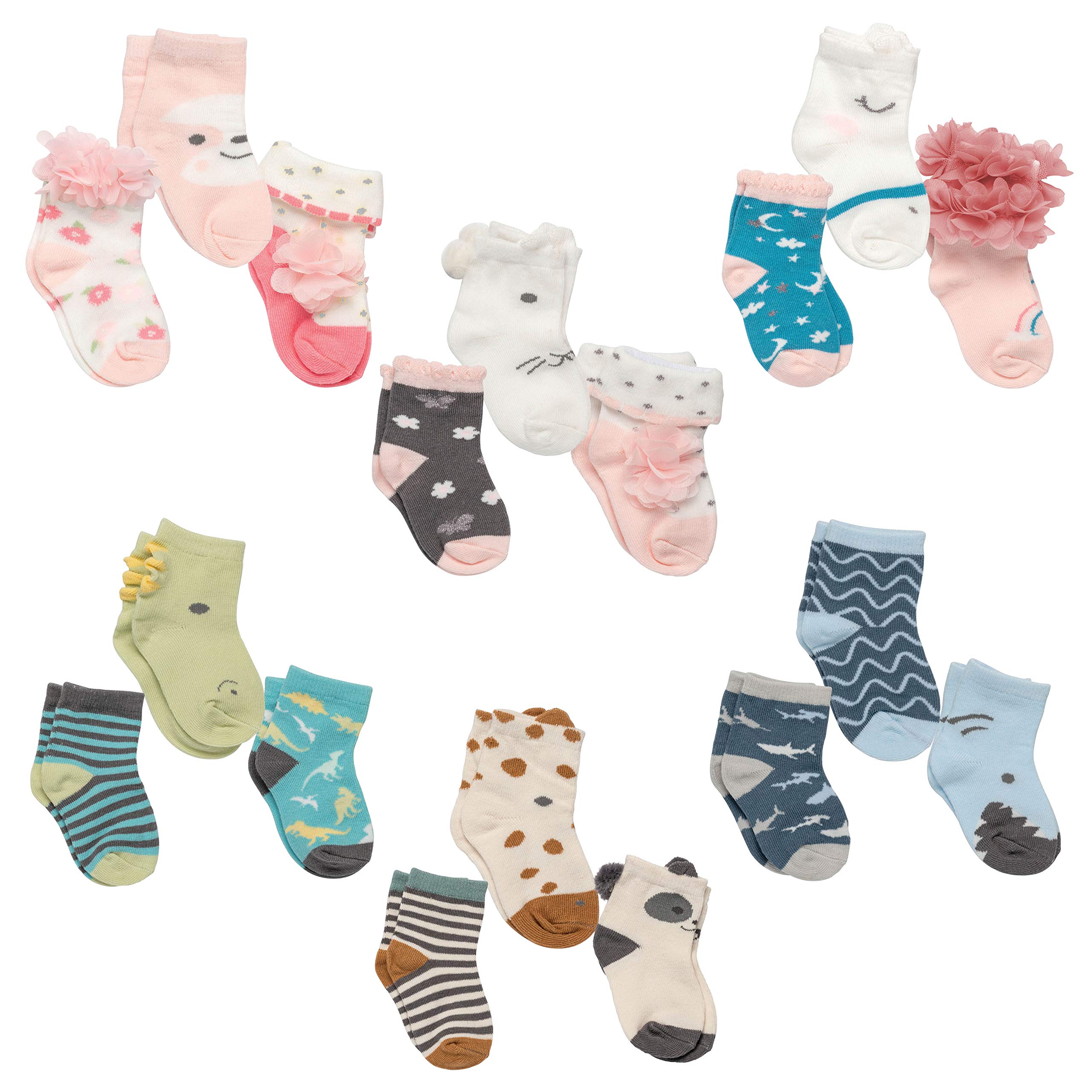 Stephen Joseph Unisex Baby Boxed Sock Set, Socken-Set, in Verpackung