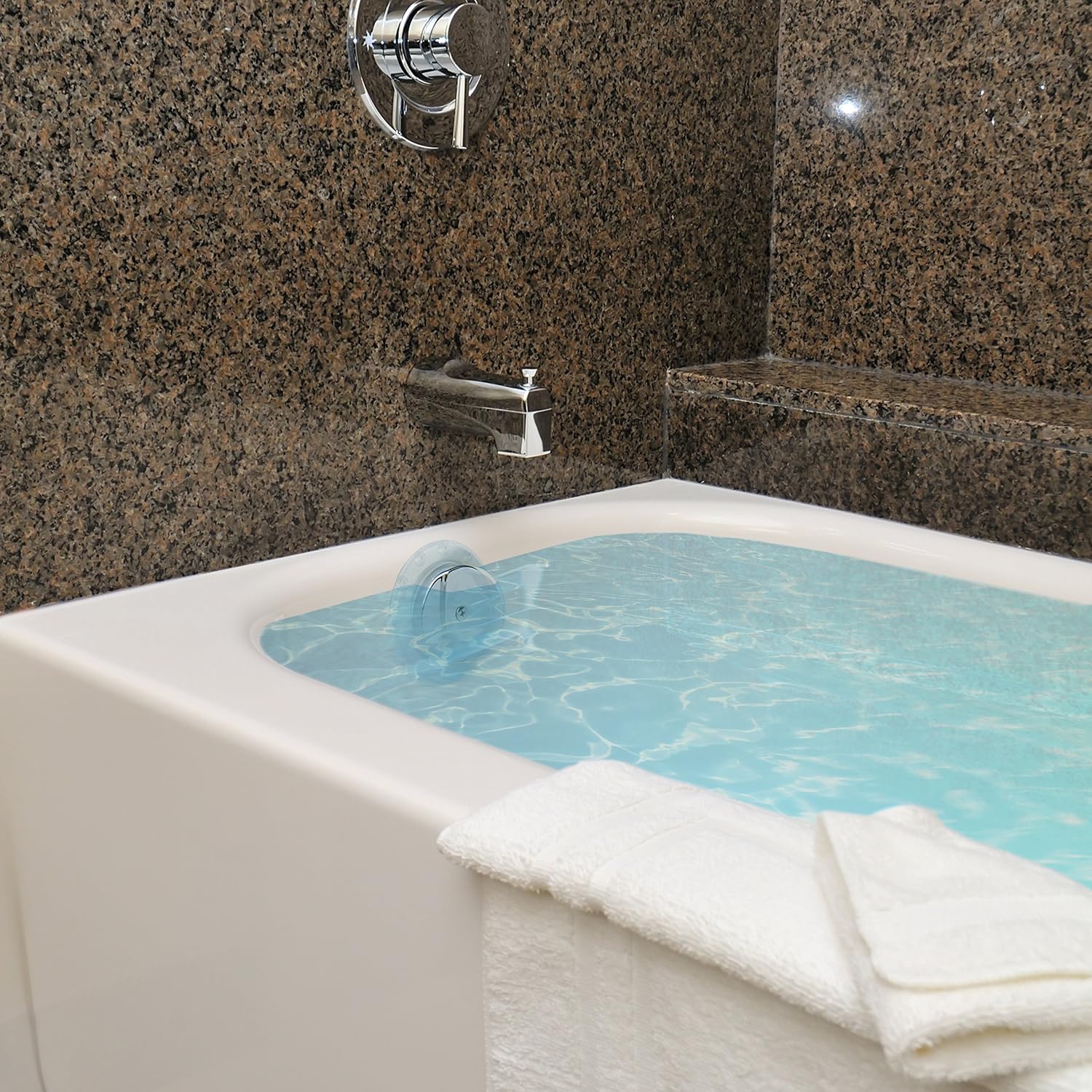 Milliard Bathtub Overflow Drain Suction Cover/Plug for deep Water Baths. (Adds 4 Inches)