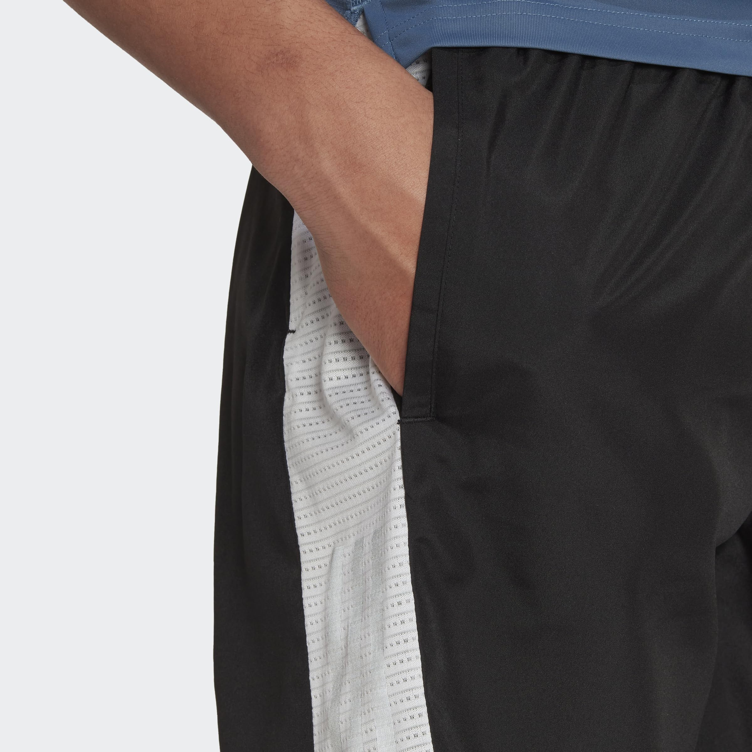 adidas Hombre Own the Run Pantalones cortos, Black/White/Reflective Silver, XL