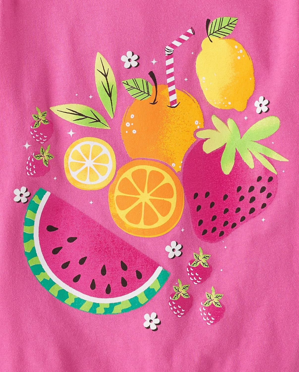 The Children's Place Girls' Trendy Icons Short Sleeve Graphic T-Shirts, Set of 5 10 The Children's Place Girls' Trendy Icons Short Sleeve Graphic T-Shirts, Set of 5 - Image 10