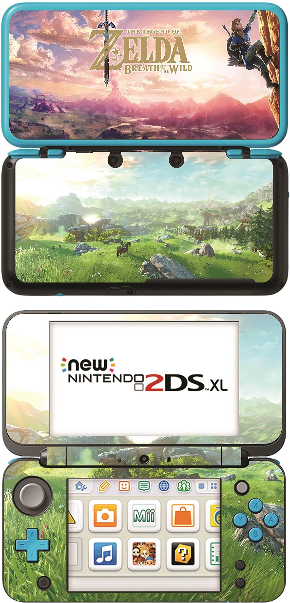 Breath of the Wild Game Skin for New Nintendo 2DS XL Console