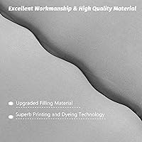 Vista 204 de Colchón futón japonés de piso gris constelación, de piso tatami, portátil, para acampar, para niños, sofá cama plegable enrollable con protector