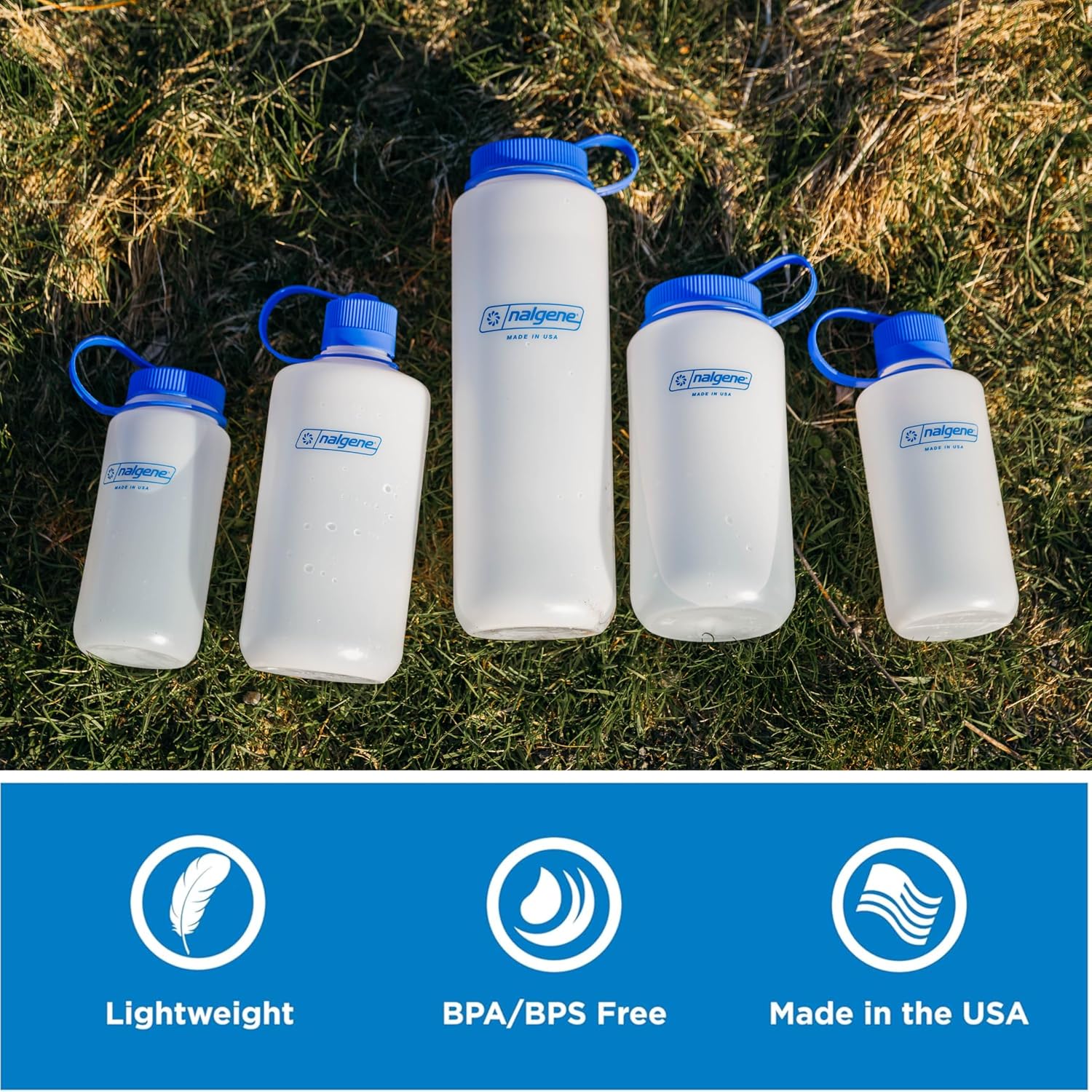 Nalgene HDPE 16oz Wide Mouth BPA-Free Water Bottle image 5