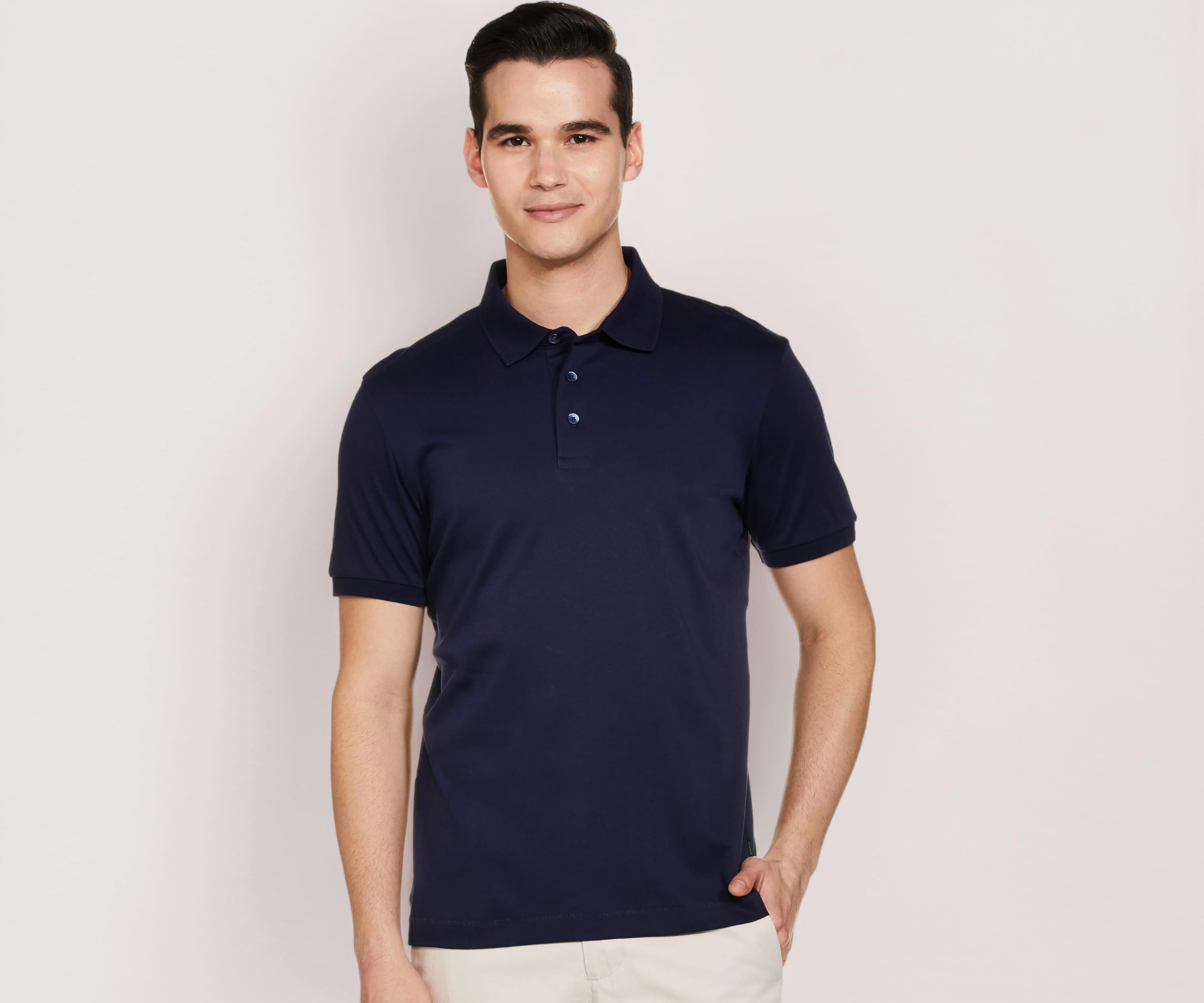 - Men Super Soft Classic Polo T-Shirt: Regular Fit