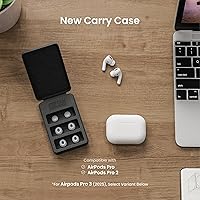 Vista 3 de Foam Masters - Puntas de espuma viscoelástica ultra premium para los oídos para AirPods Pro de 1ª y 2ª generación 3 pares Nueva versión Ajuste