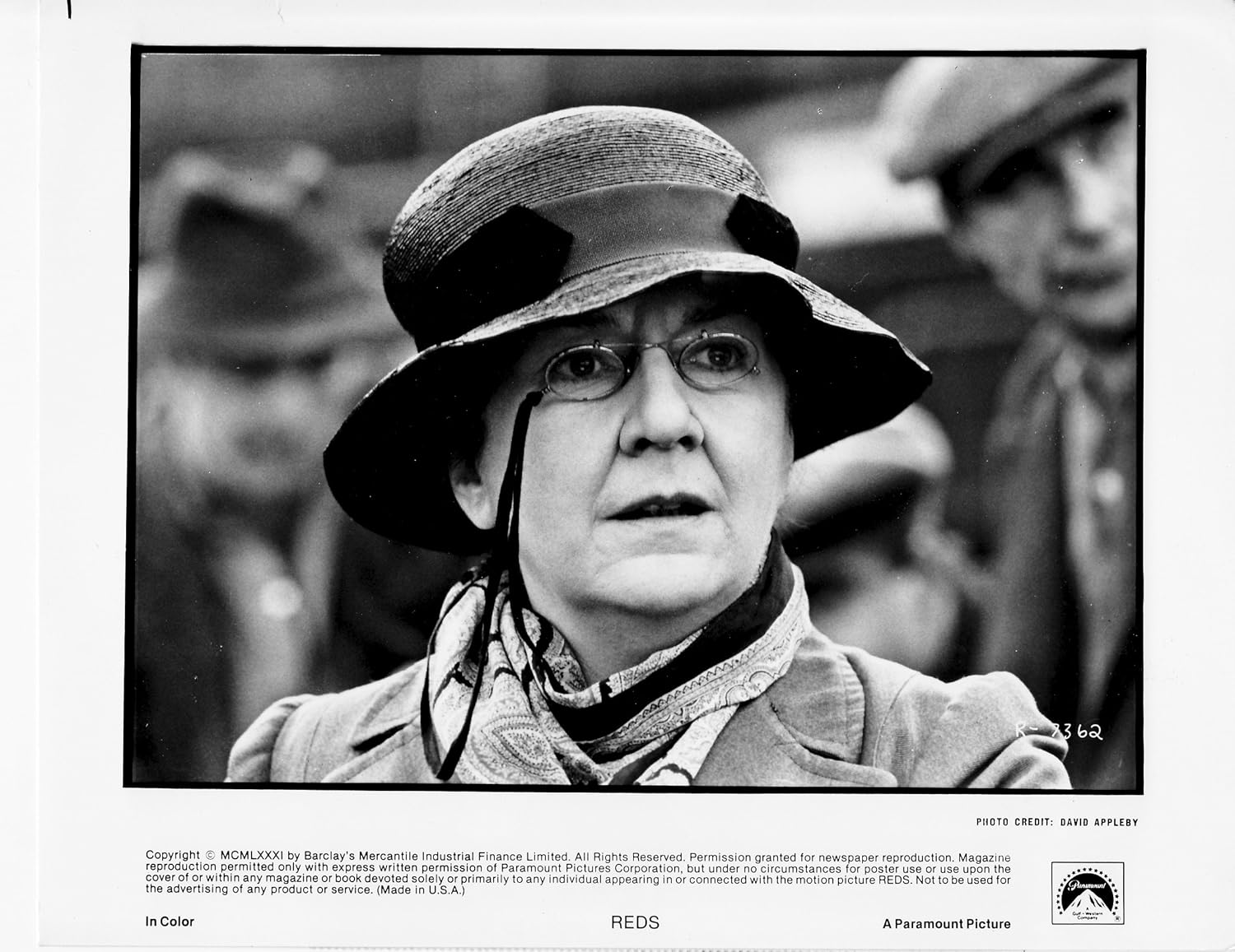 MOVIE PHOTO: REDS-1981-MAUREEN STAPLETON-BLACK&WHITE-8