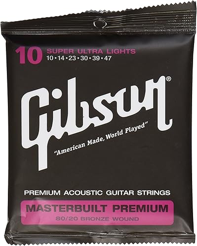Gibson Gear SAG-BRS10 Masterbuilt Premium 8020 Messingsaiten 010- 047