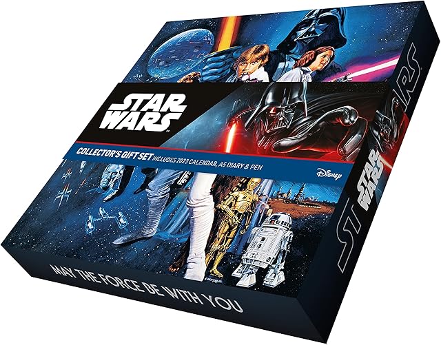 Star Wars Calendar Gift Box 2023 Diary Calendar Giftset Present Bundle with Organising Stickers