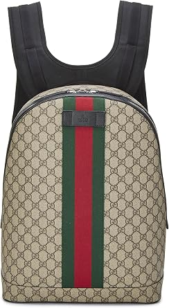 Pre-Loved Original GG Supreme Canvas Web Backpack Medium, Black
