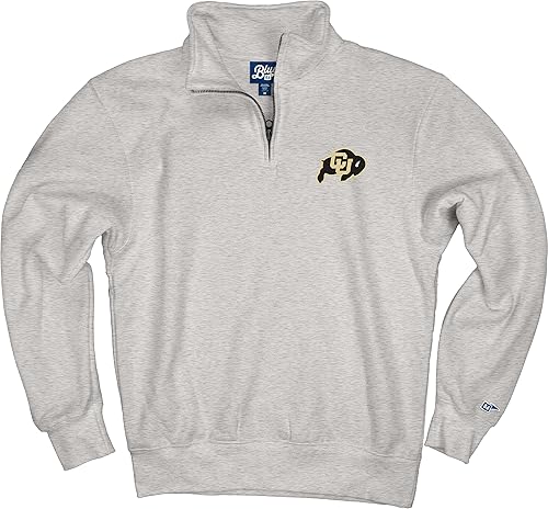 Miniatura 129 de Blue 84 Sudadera con cremallera de un cuarto para hombre de la NCAA Gris