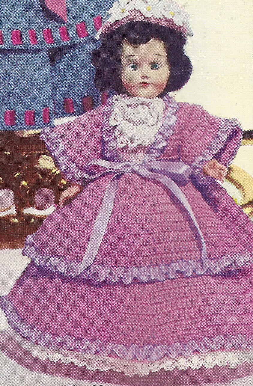 Vintage Crochet Pattern To Make 8 Inch Fancy Doll Clothes | Desertcart  Brunei