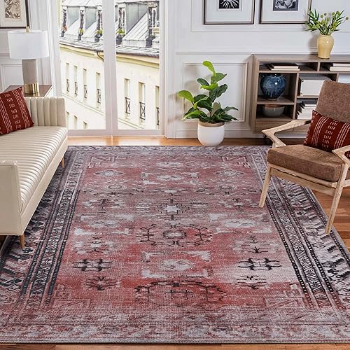 Miniatura 22 de Superior Alfombra de área para interiores para sala de estar, dormitorio, cocina/comedor, oficina, única, alfombras con respaldo de algodón, Athena