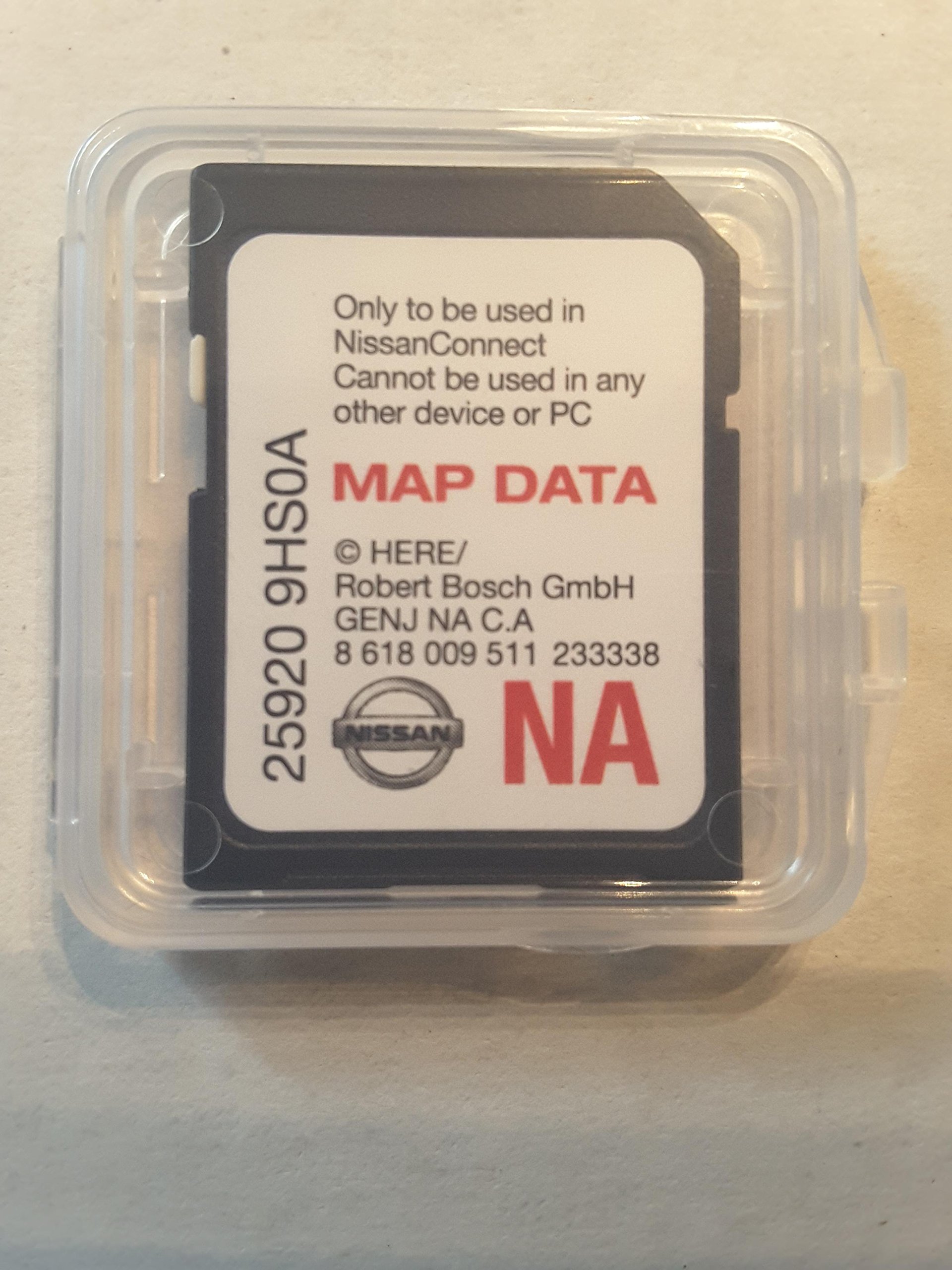 日産 純正ナビ SDカード 17-18年度版 地図データ 25920 3NU0A