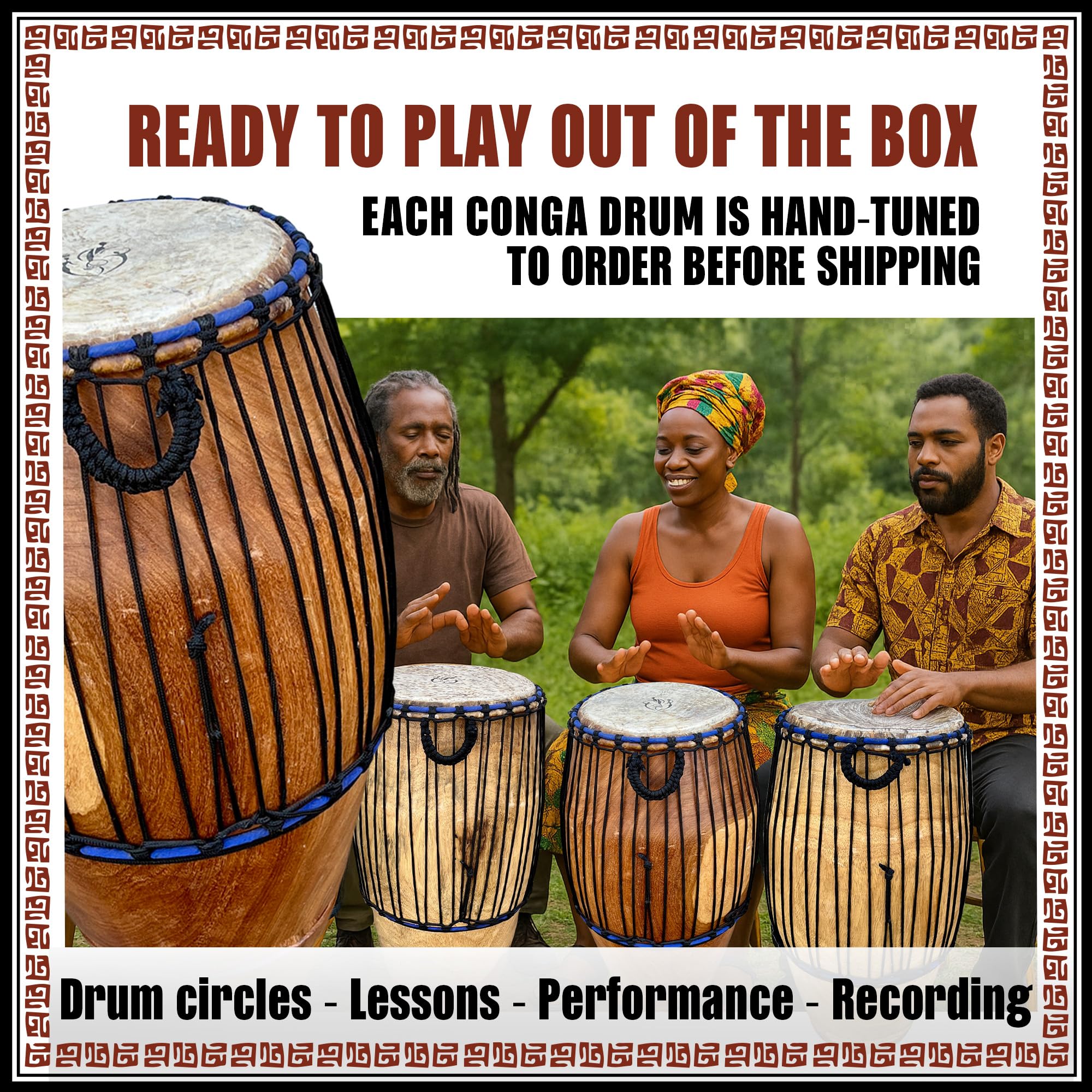 Amazon | Africa Heartwood Project Classic 11インチ 手彫り クイント