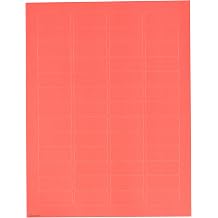 LCRY-1100-R Polyolefin Cryo-Babies Laser Label, Use with Cryovials, 0.75" Width x 1.69" Length, Red Pack of 1040
