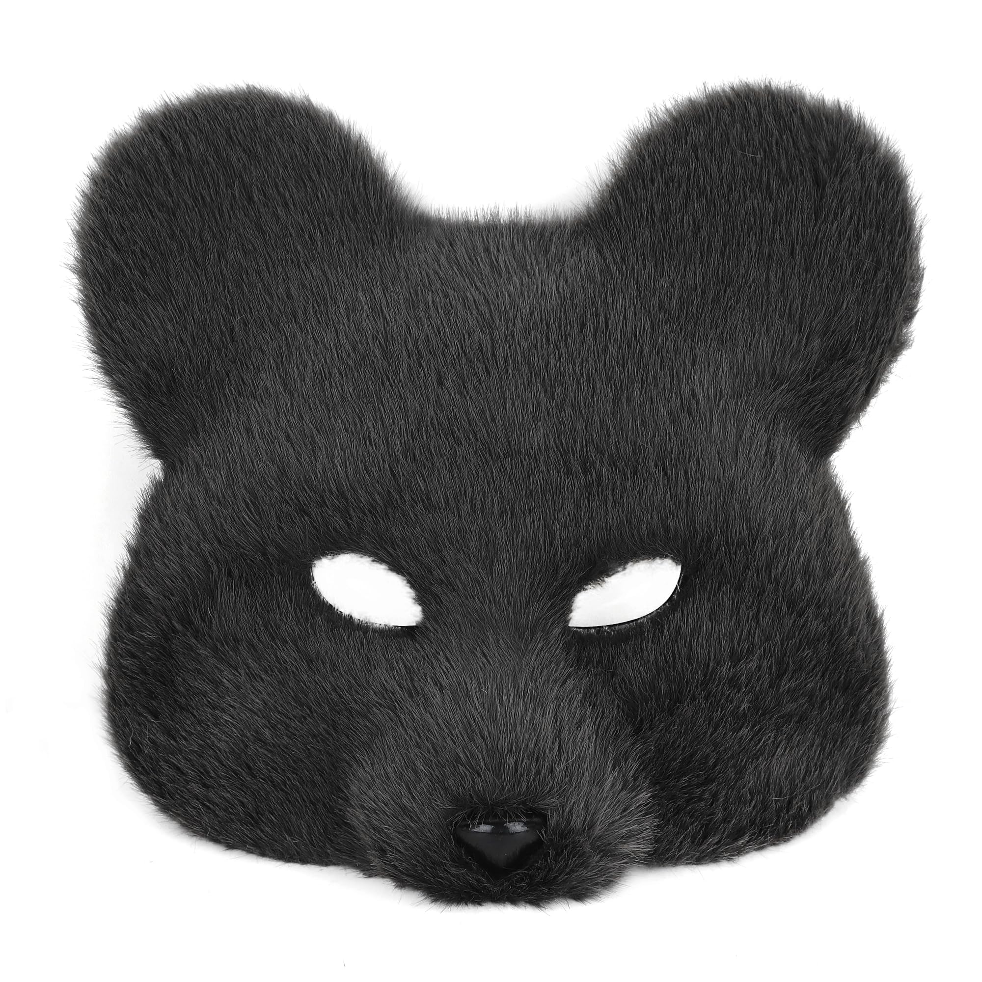 Halloween Realistic Bear Face Mask Adult Furry Plush Animal Head Mask Headwear for Cosplay Halloween Christmas Easter Carnival Masquerade Cosplay Costume Party Stage Performance Fancy Dress Up โ image 1