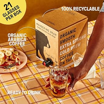 Wandering Bear Extra Strong Cold Brew On Tap - Straight Black, 2pk
