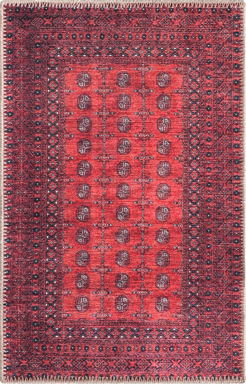 Keen Home Design 2x3 Rug - Machine Washable Entry Rug with Non-Slip Backing, Ideal for Enteryway, Kitchen, Bathroom, Laundry Room - Vintage, Easy Clean, Durable, Low Pile Rug - (2' x 3') - Image 3