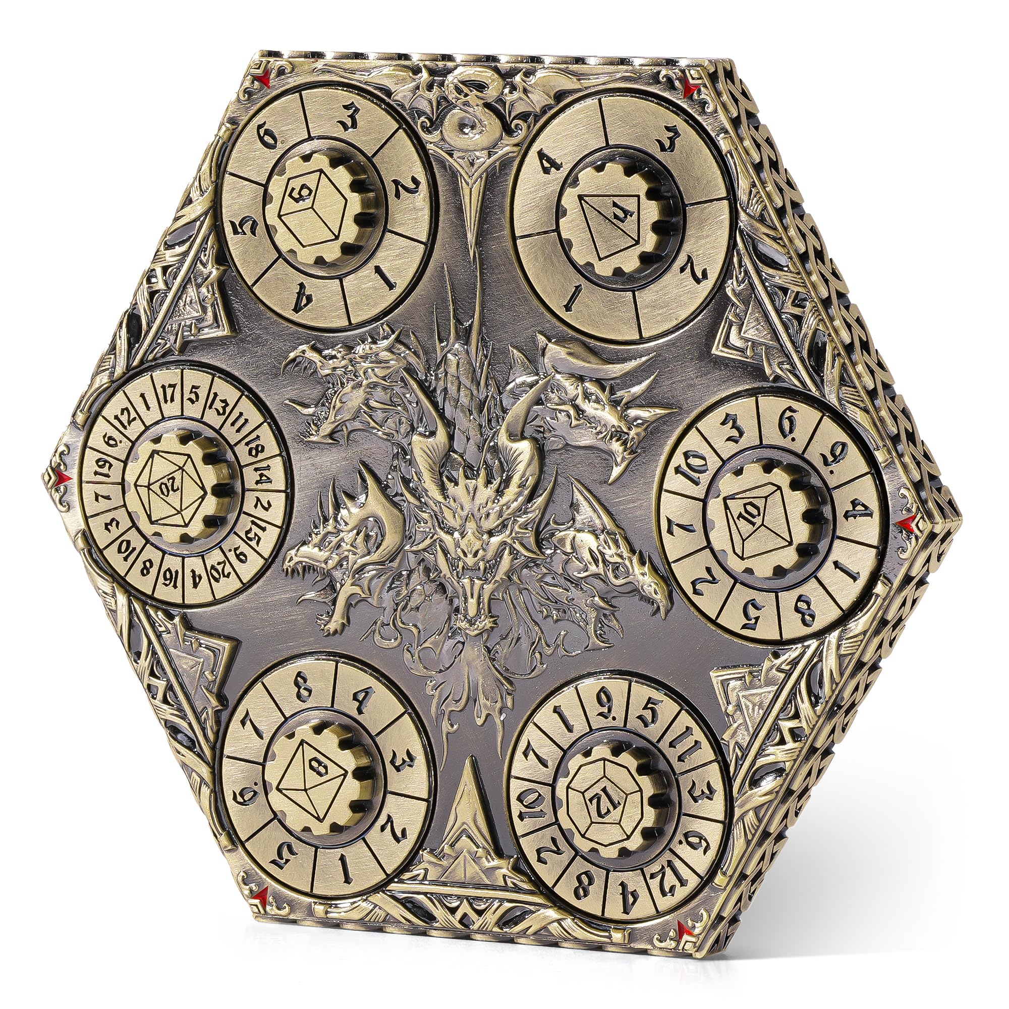 Amazon.com: Kabinka DND Dice Set, 7 in 1 Metal Spin-Dial Dice with