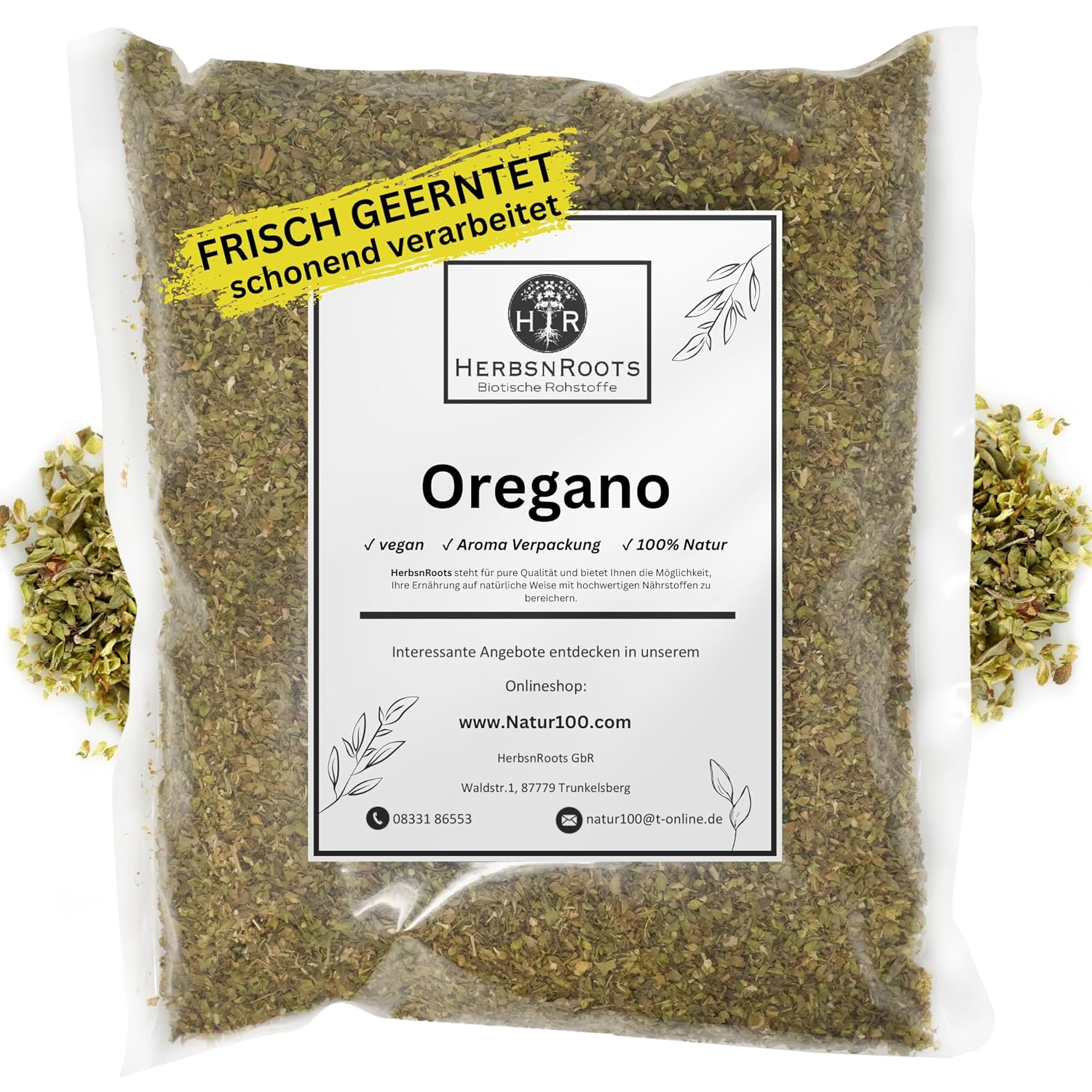 أوريجانو بدون إضافات 1000 جرام رائحة قوية من First Choice طعم مكثف HerbsnRoots