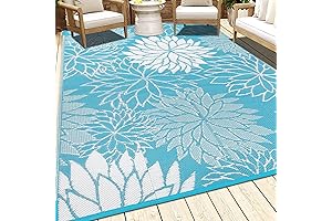 HEBE Outdoor Rug for Patios 5'x7' Waterproof Area Rug