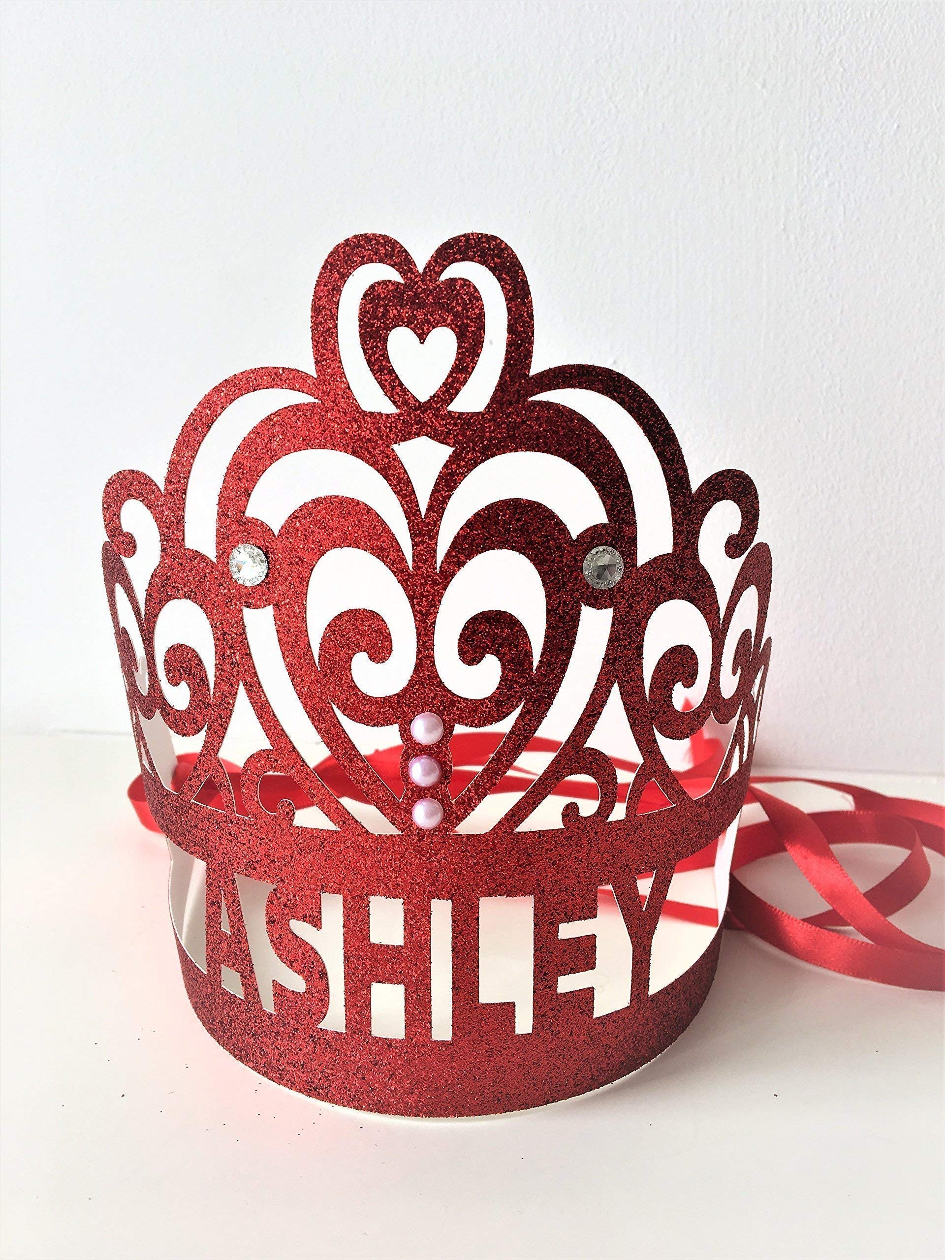 Buy Welshcrafter Design Personalised Glitter Crown. Tiara Party