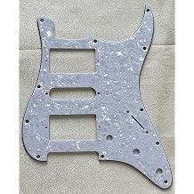 Pick Guard For Fender 11 Screw Stratocaster Start Standard HSH Style Guitar Pickguard Scratch Plate 4-Ply White Pearl
