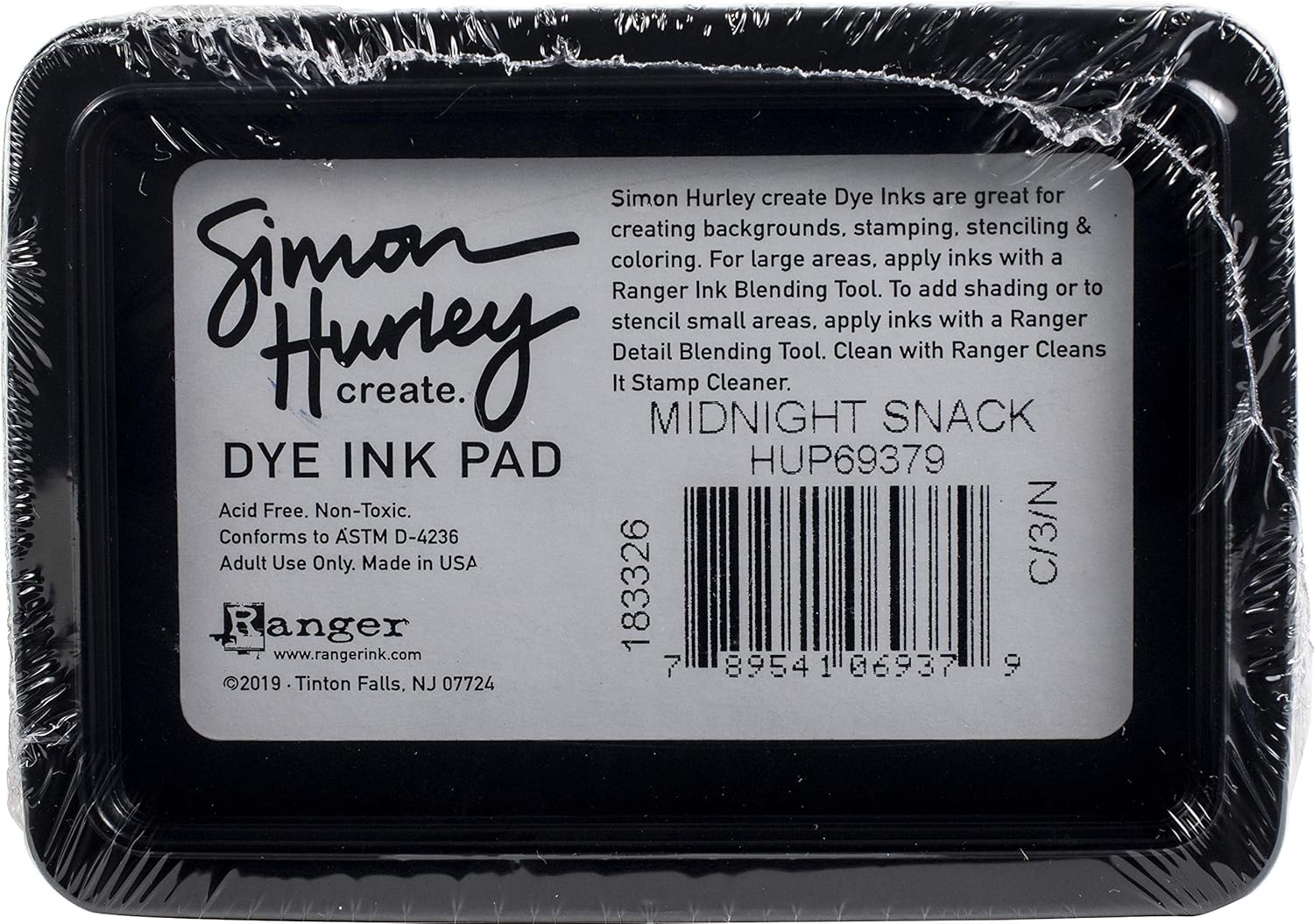 Simon Hurley SIMN Hurley Ink Pads S, Midnight Snack, 6.99 x 9.53 cm