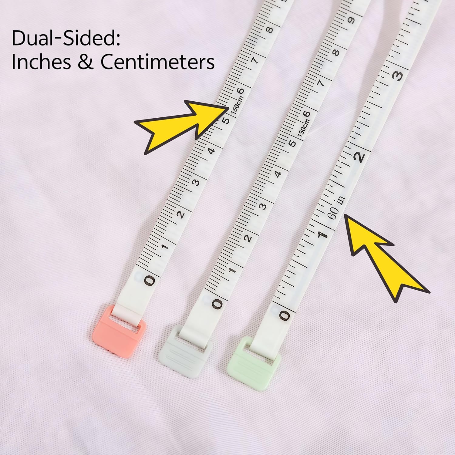 Sewing Retractable Measure Tape | Soft Fabric & Body Measuring for Accurate Sewing and Body Measurements | Durable Cloth Tape Measure with Retractable Design Double Sided Measuring cm and inches