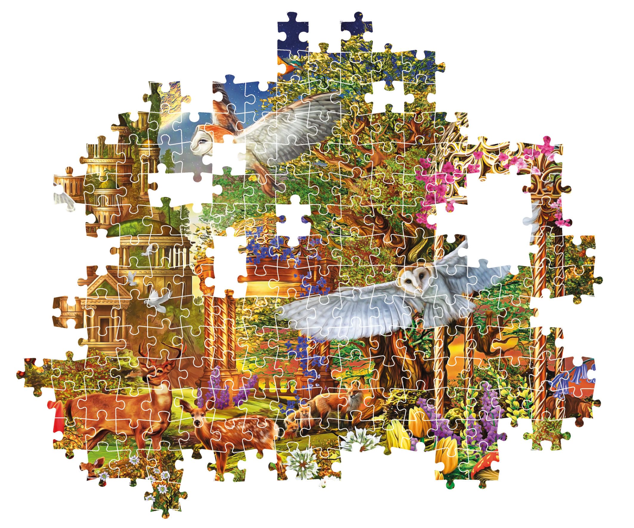 Amazon.com: Clementoni Collection-Woodland Fantasy Garden-1500
