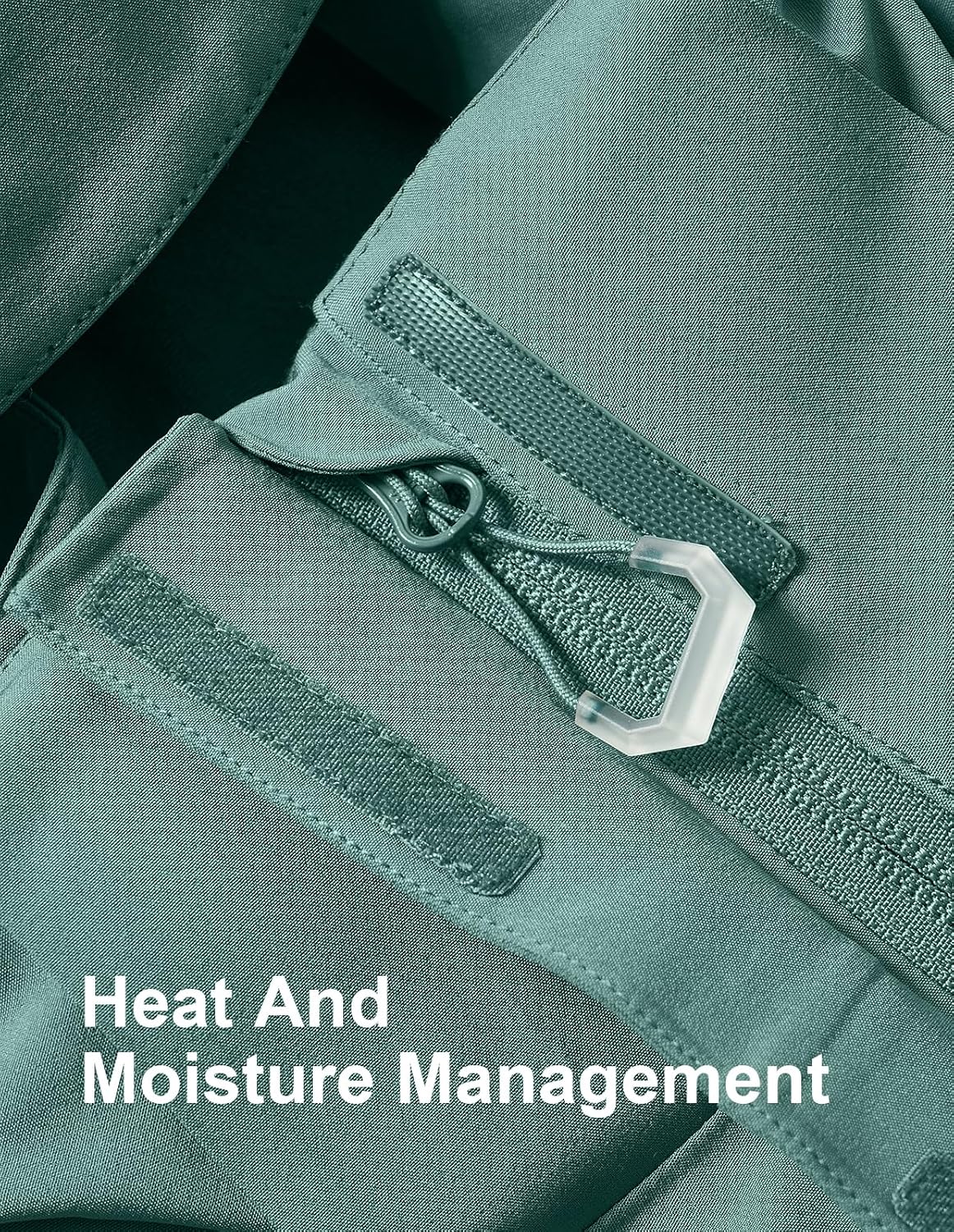 fit space Women's Pro Ski Jacket, Waterproof 15K Snowboard Jacket, Insulated Winter Coat with Helmet Hood & Armpit Vents - Image 9