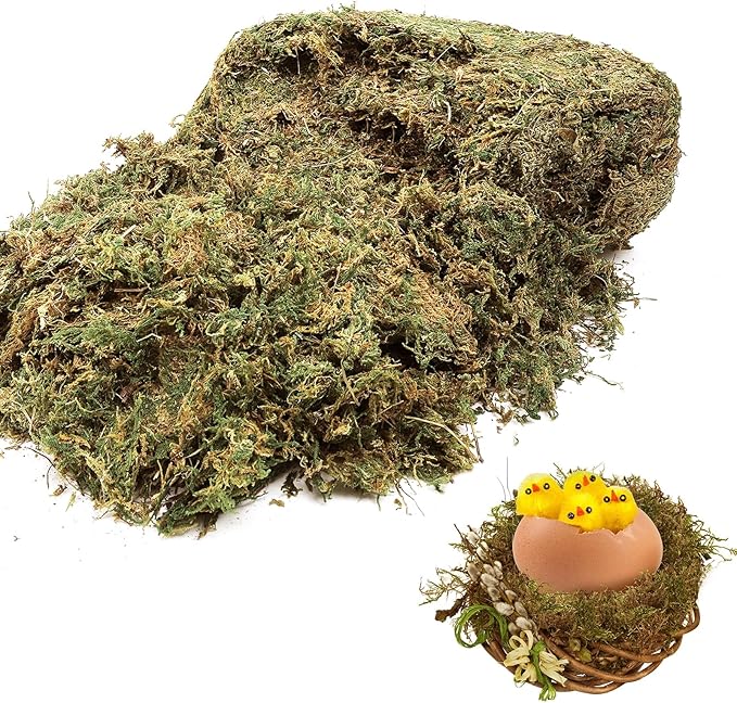 35 OZ Large Capacity Fake Moss for Potted Plants Natural