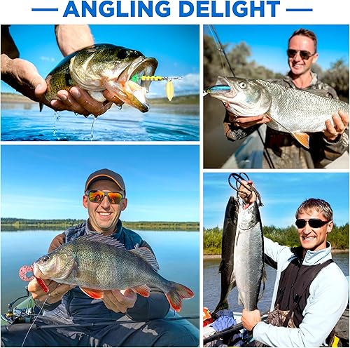 Miniatura 2 de PLUSINNO Señuelos de Pesca, Caja de Aparejos de 137 Piezas con Aparejos Incluidos, Crankbaits, Cuchara, Anzuelos, Pesas y Otros Accesorios, Kit