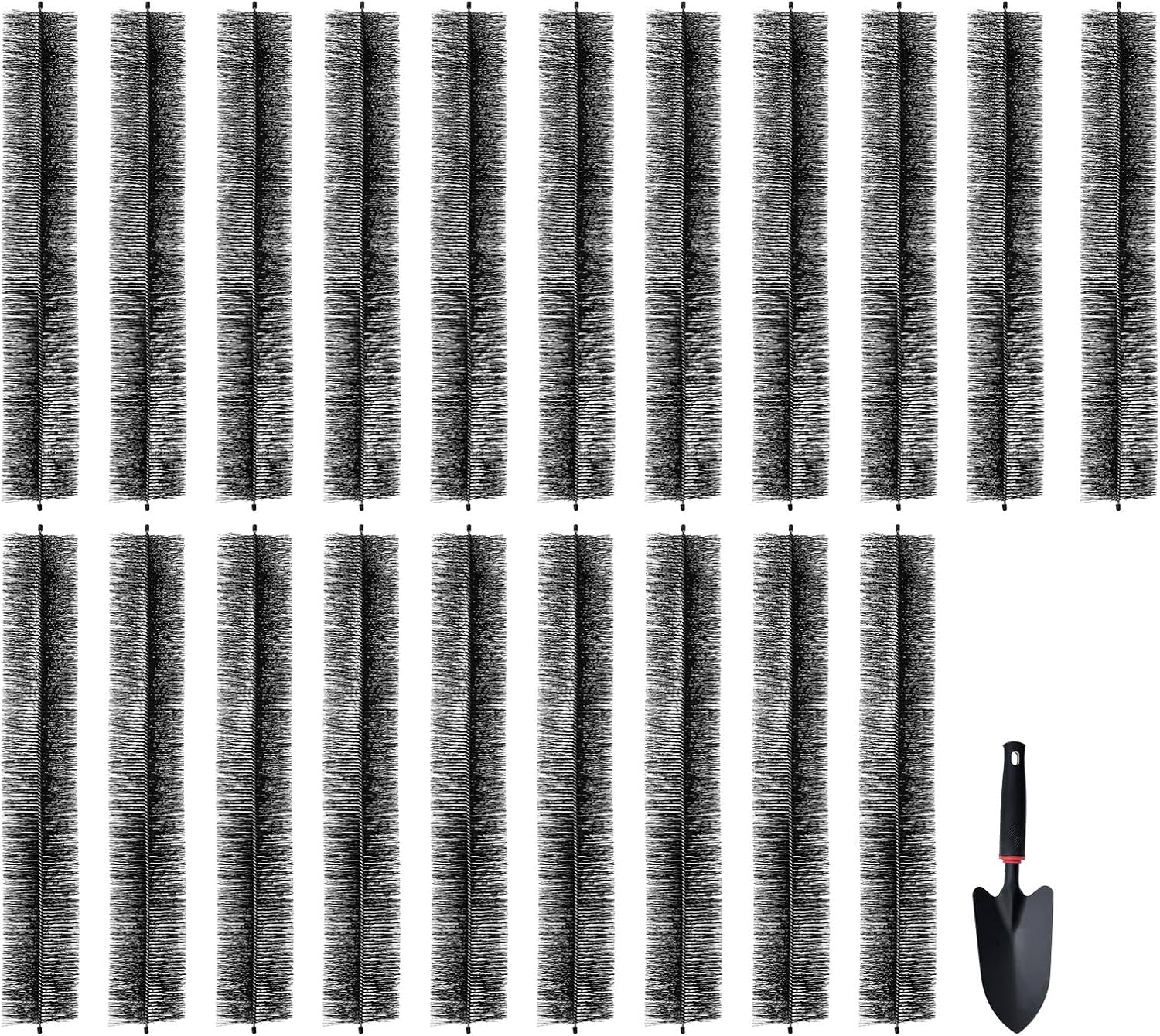 VEVOR Gutter Brush, 20 Pcs 5.25 in Dia. Gutter Cleaning Tools, 60 ft Extended Cleaner Brush for 5 in Raingutter, No Ladder Needed, for Easily Removing Leaves and Debris from Roof