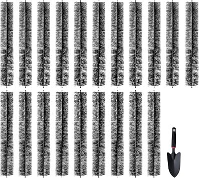VEVOR Gutter Brush, 20 Pcs 5.25 in Dia. Gutter Cleaning Tools, 60 ft Extended Cleaner Brush for 5 in Raingutter, No Ladder Needed, for Easily Removing Leaves and Debris from Roof