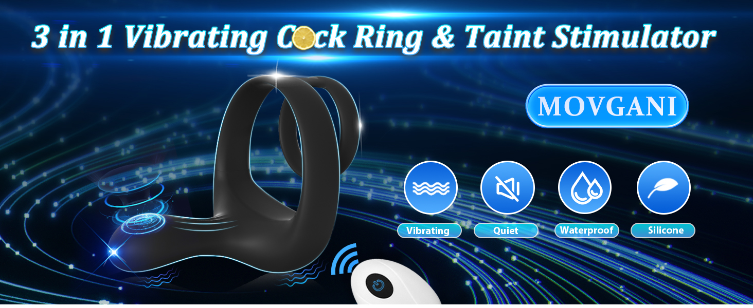vibrating cock ring gay Vibrating Cock Ring With P-Spot Tickler CLEARANCE