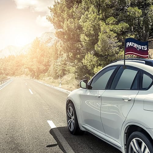 Vista 220 de Rico Industries NFL - Bandera de doble cara para automóvil, accesorio para auto