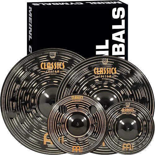 Miniatura 5 de Meinl Cymbals CCD460+18 conjunto de cajas de platillos más paquete oscuro Classics Custom con crash oscuro (video)