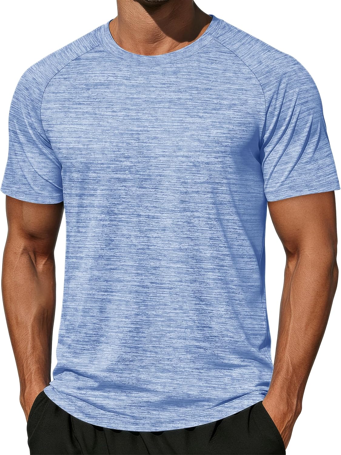 MAGCOMSEN Men's Short Sleeve Moisture Wicking Shirts Athletic Running Workout T-Shirts Performance Breathable Tshirt