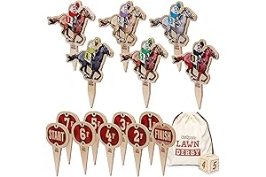 GoSports Lawn Derby - Outdoor Horse Race Dice Game for Adults and Kids