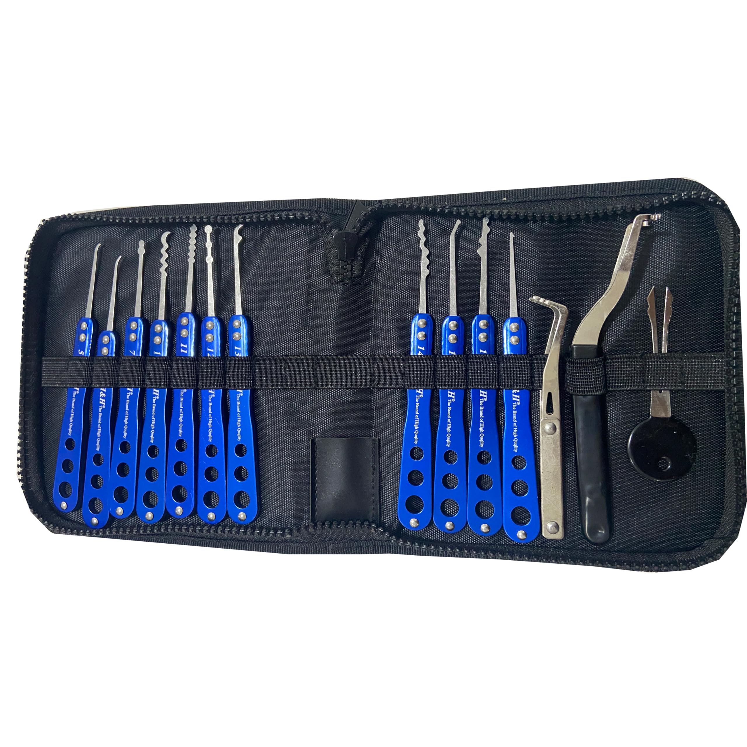 14-Piece HH Lock Pick Set, Door Locksmith Tools, Fast Opener Picker