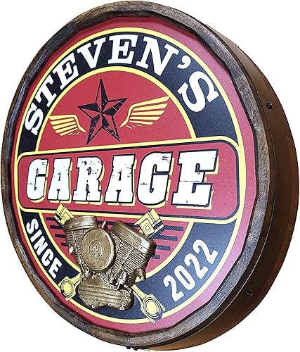 Vista 184 de THOUSAND OAKS BARREL CO. Personaliza el letrero de un cuarto de barril con cócteles de gato negro, barril de vino hecho de madera de roble de alta