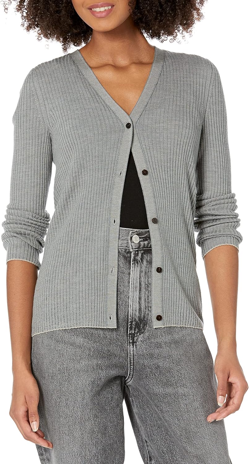 Theory Womens Micro Stripe Cardigan