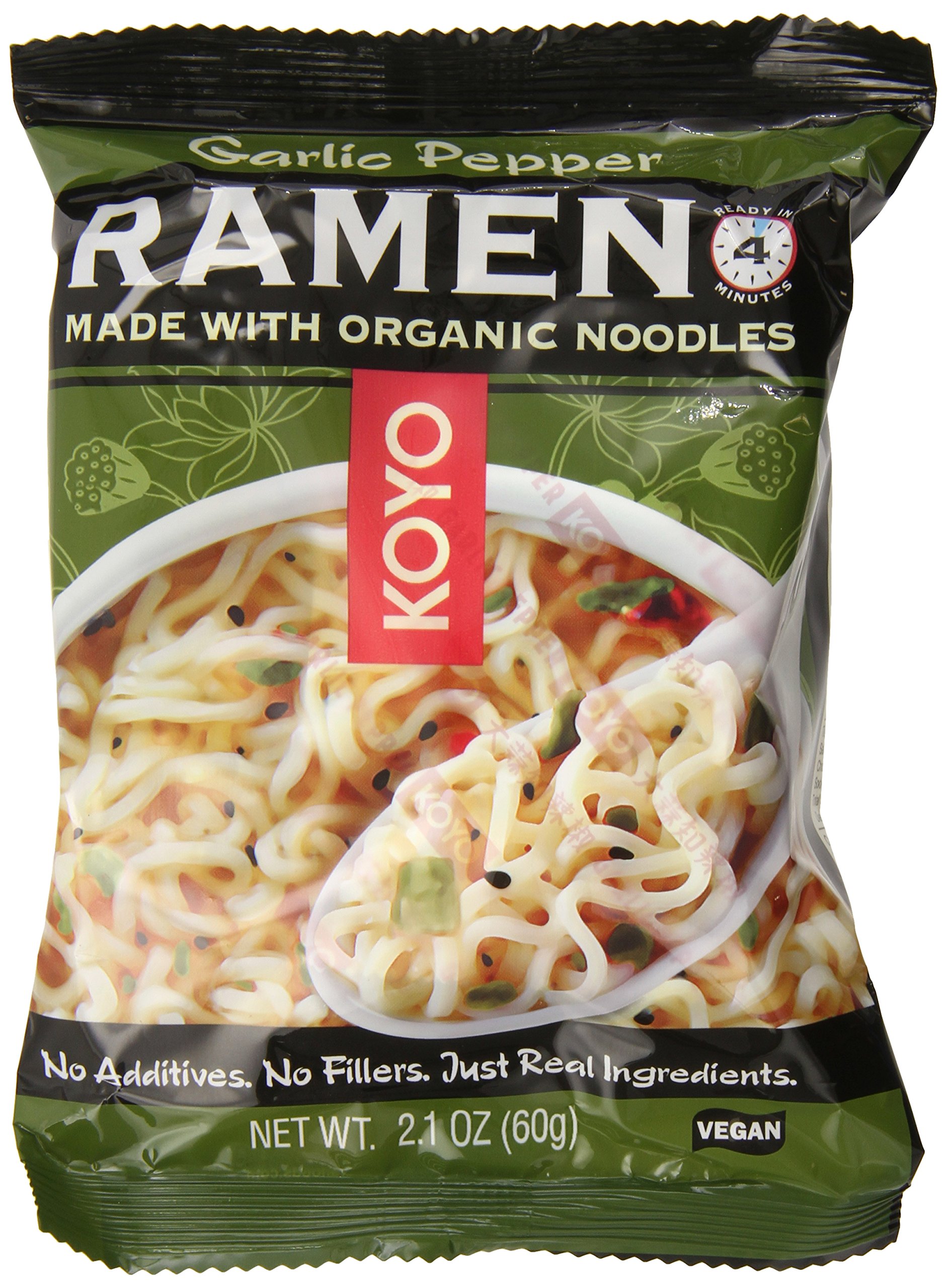 Amazon.com: Koyo Ramen, Garlic Pepper, 2.1 Ounce (Pack of 12