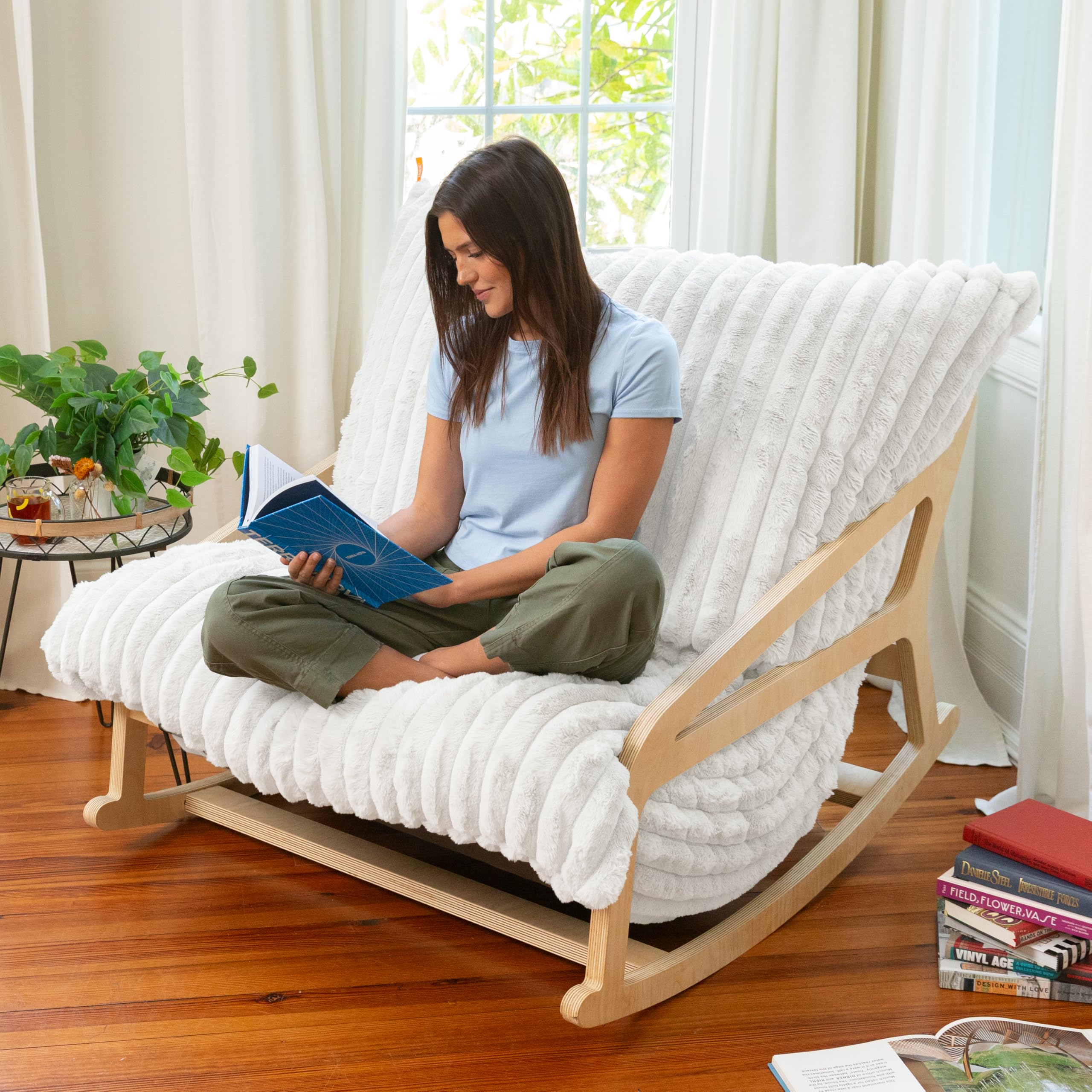 Amazon.com: Pillow Saxx Bean Bag Rocking Chair - Elegant Oversized