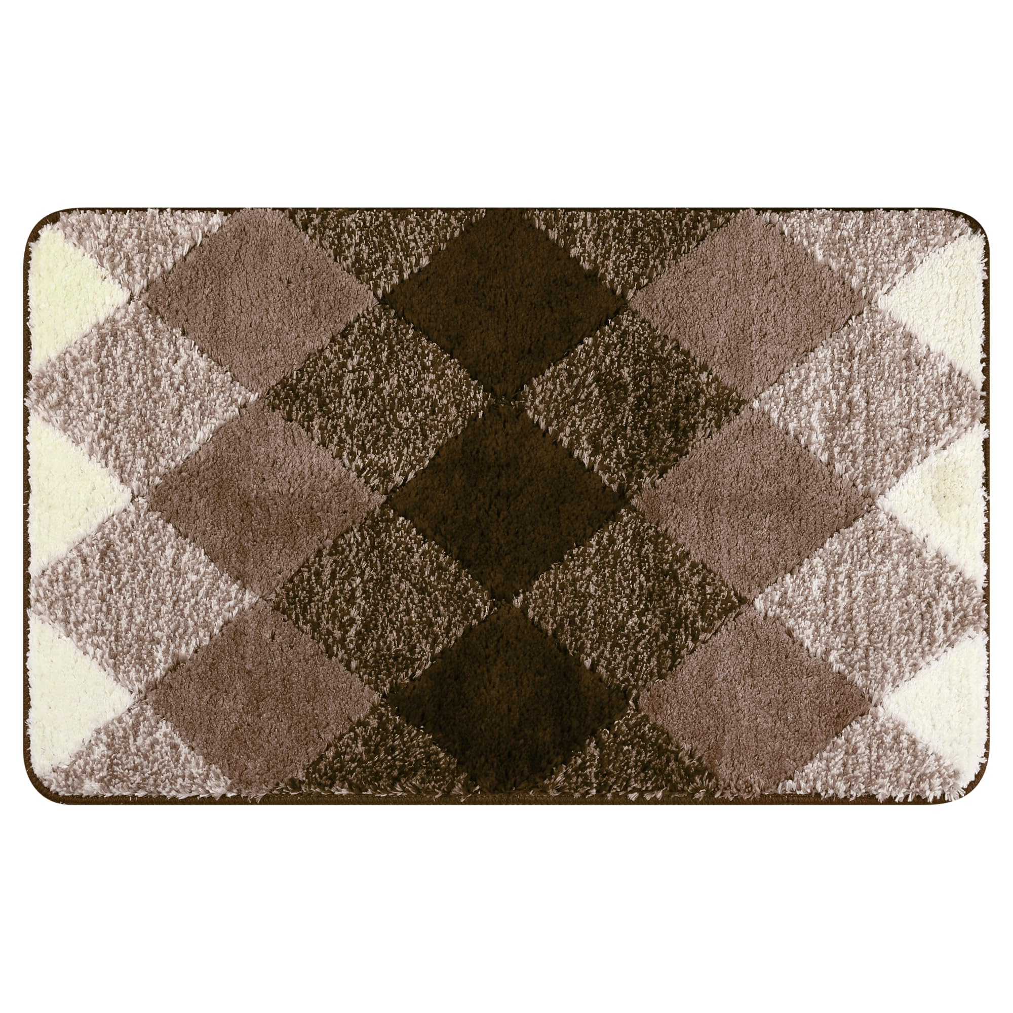 Tapis de salle de bain pour douche et baignoire uxcell marron confortable