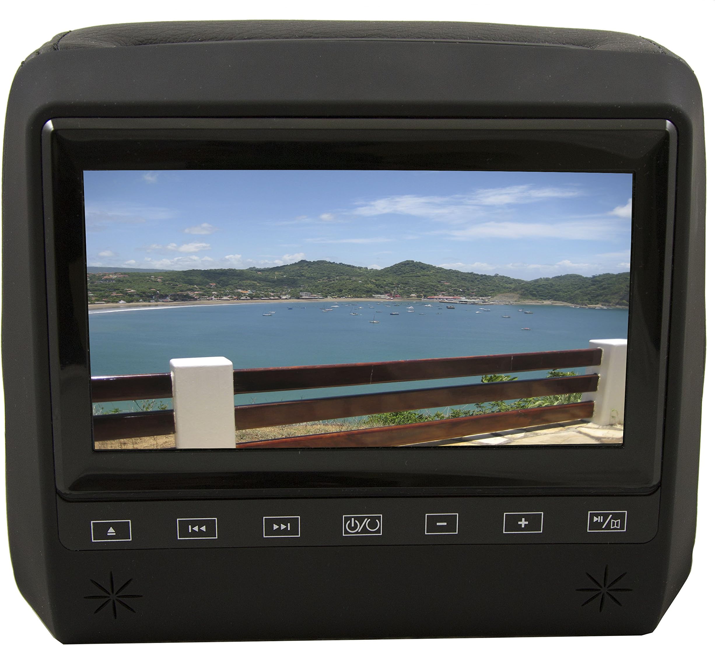 AV-HD718D-B Vehicle Entertainment System, Head Rest High Resolution Monitor System (Black)