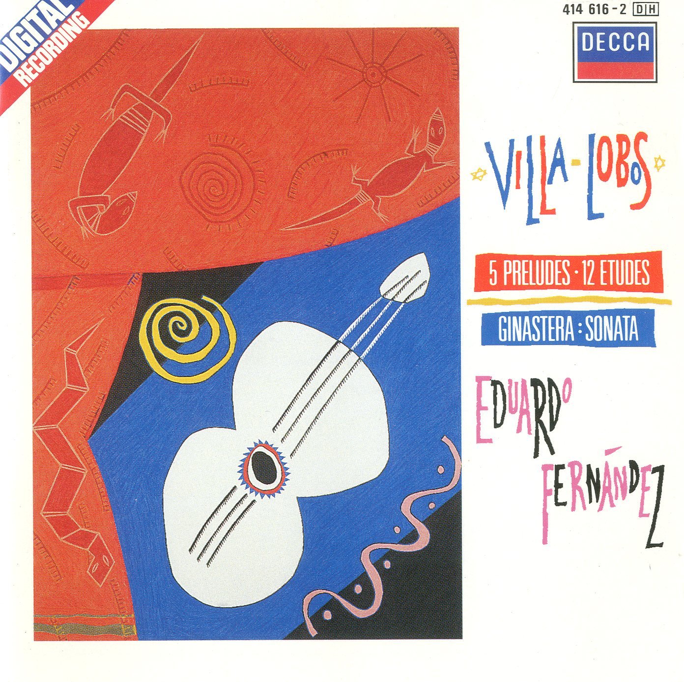 Ginastera, Villa-Lobos: Guitar [Audio CD] Eduardo, Fernandez