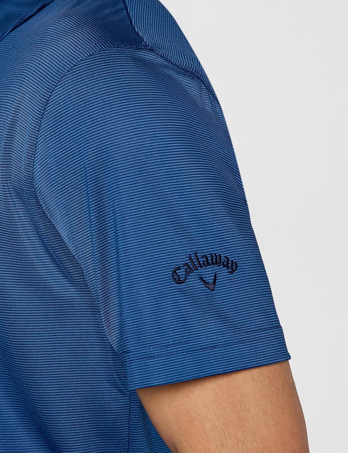 Callaway Mens Fine Line Stripe Short Sleeve Stretch Golf Polo, Moisture-Wicking, Sun Protection (Available in Big & Tall) - Image 5